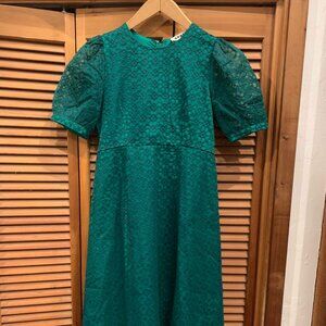 Boden Green Organza Occasion Dress